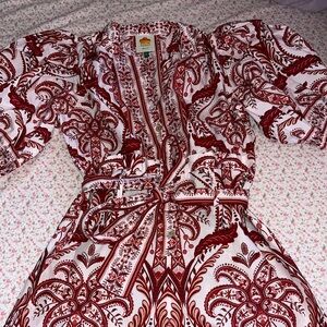 The cutes red and white Farm Rio Romper😻